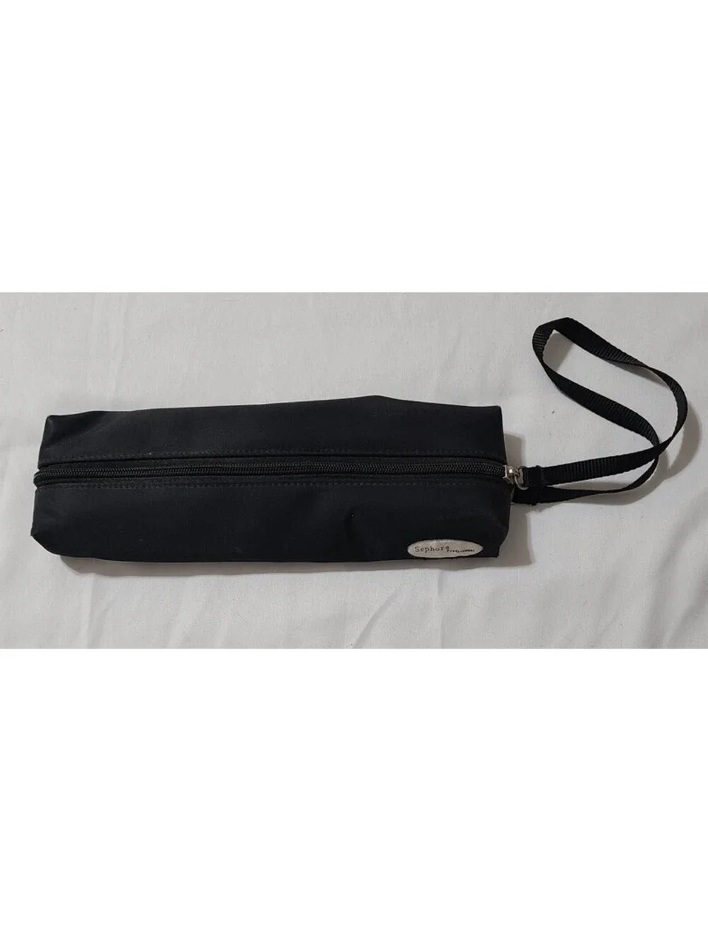 Vtg Sephora Professional Makeup Cosmetics Brush Pouch Sz 9.5x3 Long Handle Tools